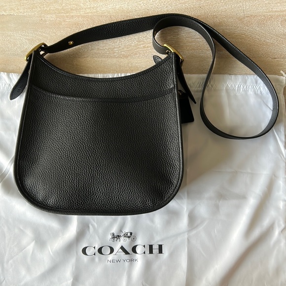 Coach Handbags - Coach Black Leather Shoulder Bag